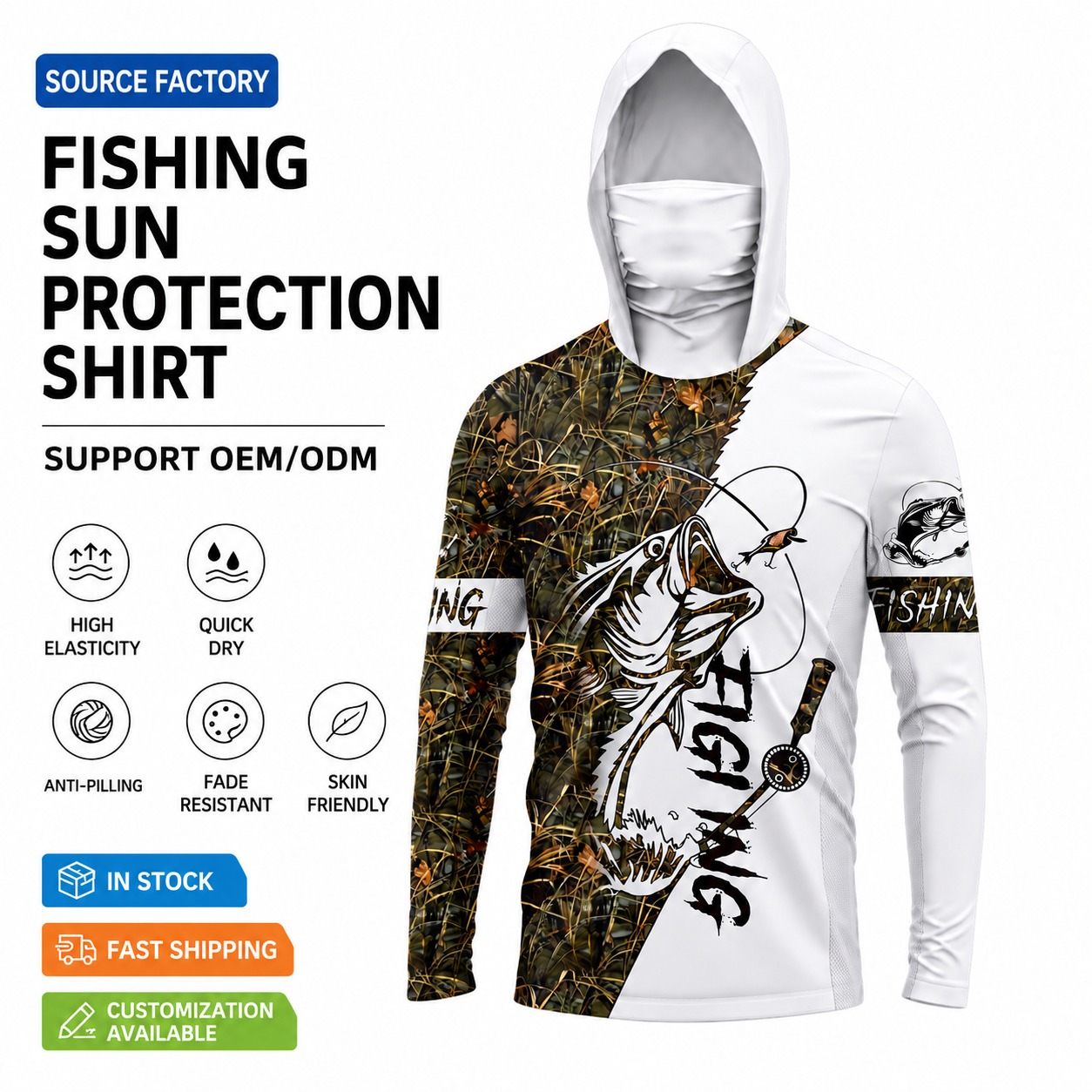 MALFC 1PC Men Hood Fishing Shi - đánh giá và giá Fishing Shirt Uv Protection