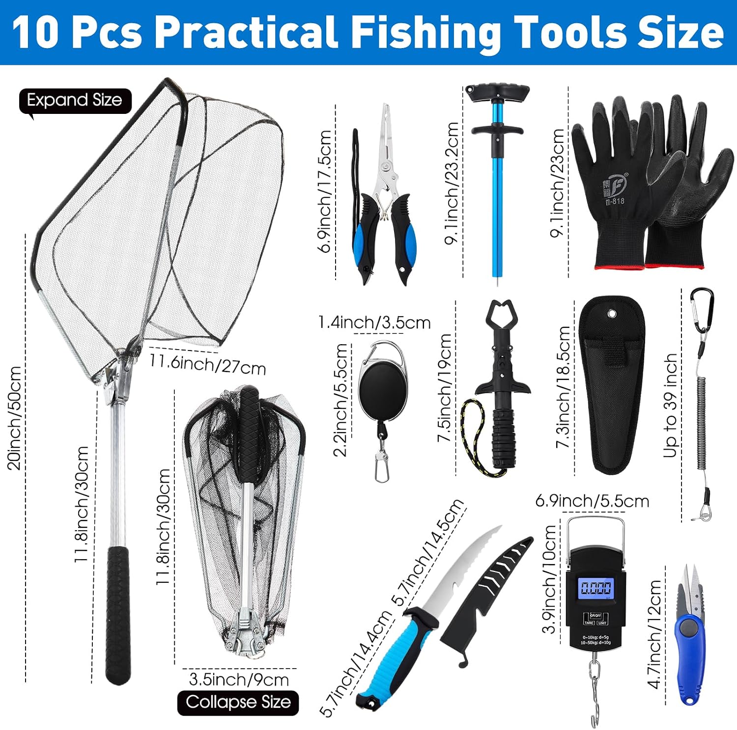 10 Pcs Multi Function Fishing  - đánh giá và giá Fishing Gloves