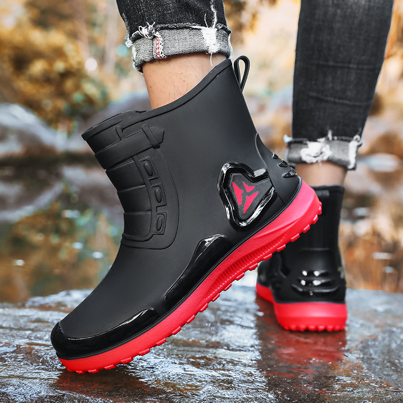 Men's casual rain boots four s - đánh giá và giá Fishing Boots